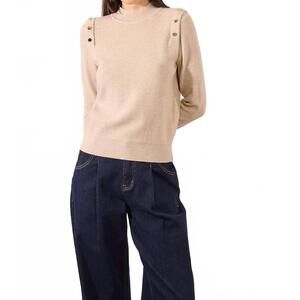 NEW MOLLY BRACKEN ladies knitted sweater in beige